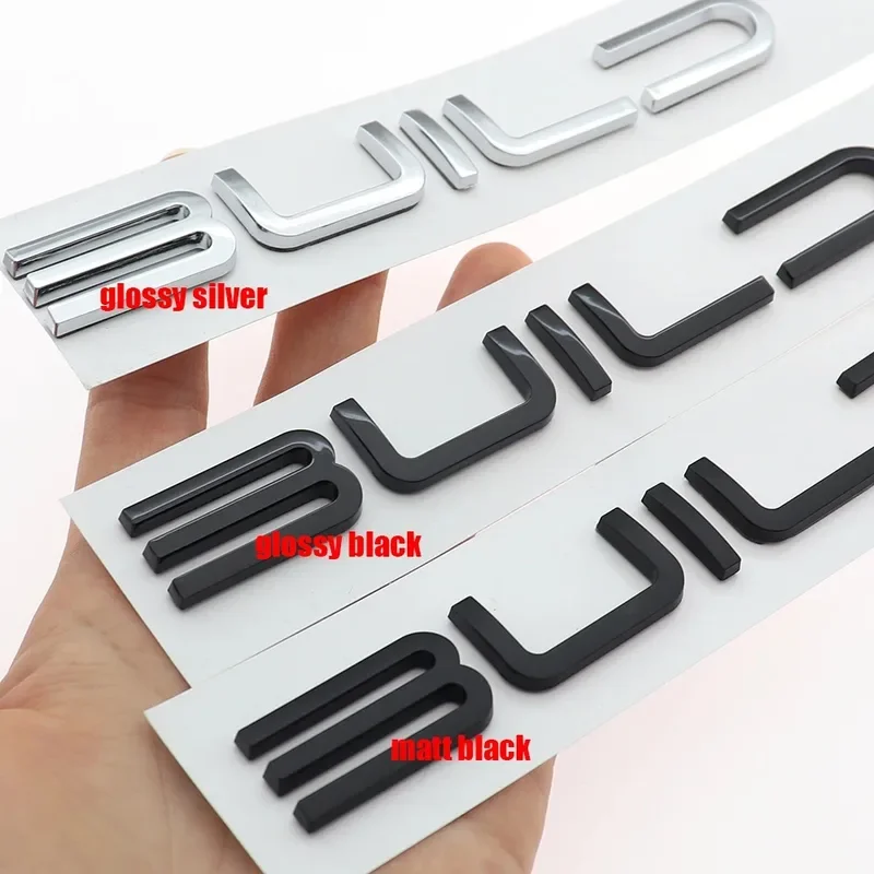 3D ABS Build Your Dreams Car Trunk Logo Badge Emblem Decals Sticker For BYD Dolphin Seal Han Tang EV Song Yuan Plus Atto 3 Qin