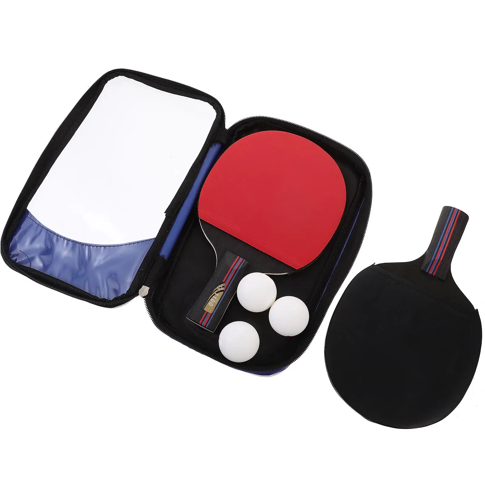 

1 Set Premium Table Tennis Racket Kit Anti-Slip Speed Control Pong Racket For Training Three-Star Bat Indoor Outdoor