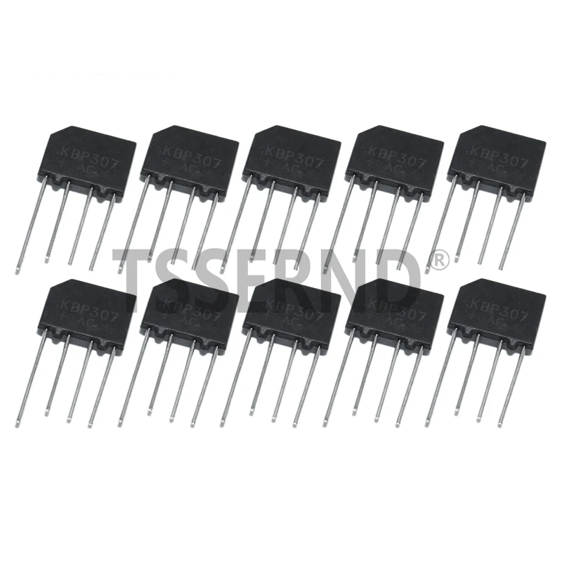 10PCS KBP307 3A 700V Set Immersion Kit Throught Hole DIP4 Power Diode Electronica Componentes Diode Bridge Rectifier