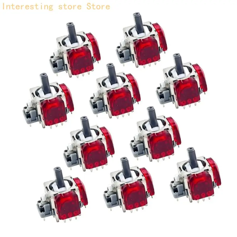 Ersatz-Thumbstick-Modul 10er-Pack für die Controller-Reparatur mit Hall-Effekt-Design und Metallrahmen-Stiftstruktur 55KC – Detail 4