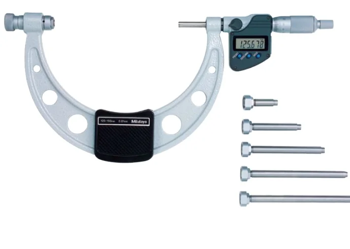 Japan Mitutoyo Digitale Display Micrometer 340-251-30 340-252-30 Verwisselbare Aambeeld 104-140A 141A Mechanische model