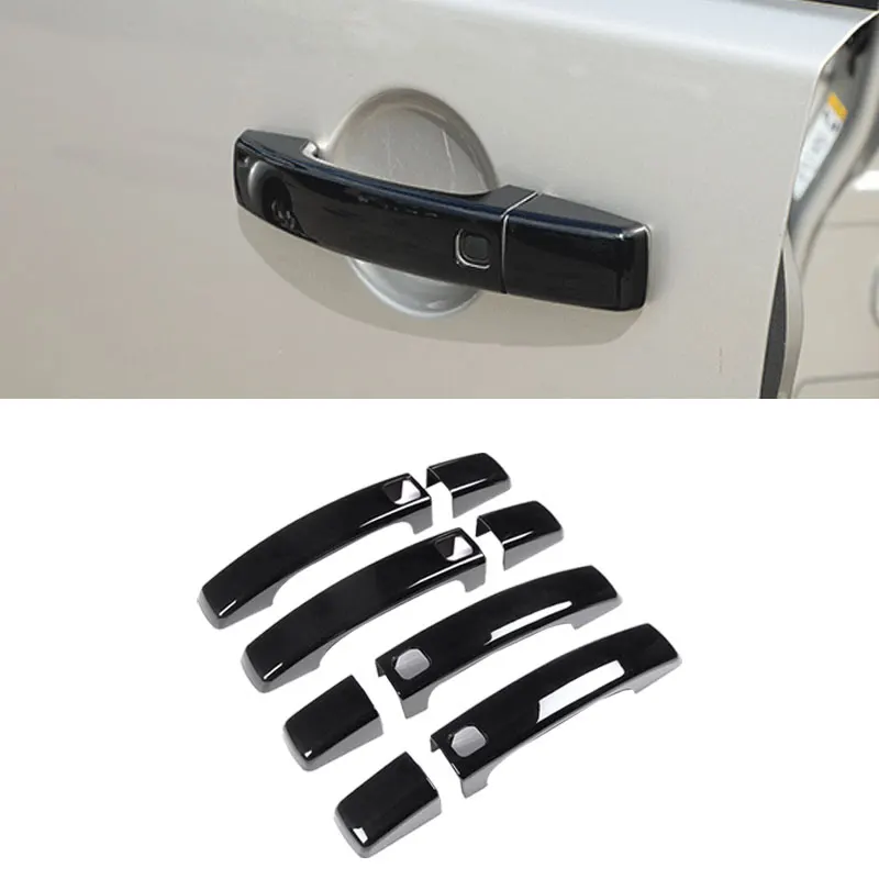 For Land Rover Range Rover Sport Discovery 4 LR4 Freelander 2 Glossy Black with smart key hole Exterior Door Handle Cover Trim