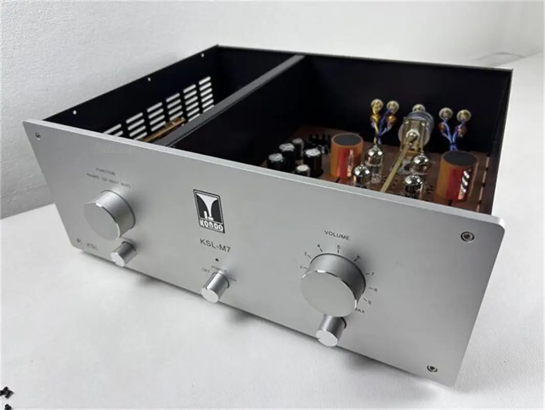 High end M7 Electronic Tube Preamplifier Double C Transformer EIZZ Potentiometer. 12AY7*4 6X4*1