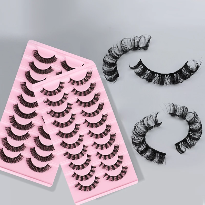 Volume False Eyelashes Reusable Super Volume False Eyelashes Curling Russian False Eyelashes Fluffy Eyelashes Eyelash Extensions