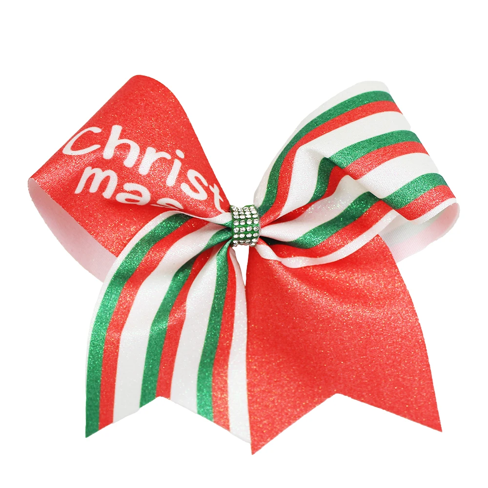 

12 шт./лот, хит продаж: 8-дюймовые праздничные банты для волос, заколки для девочек