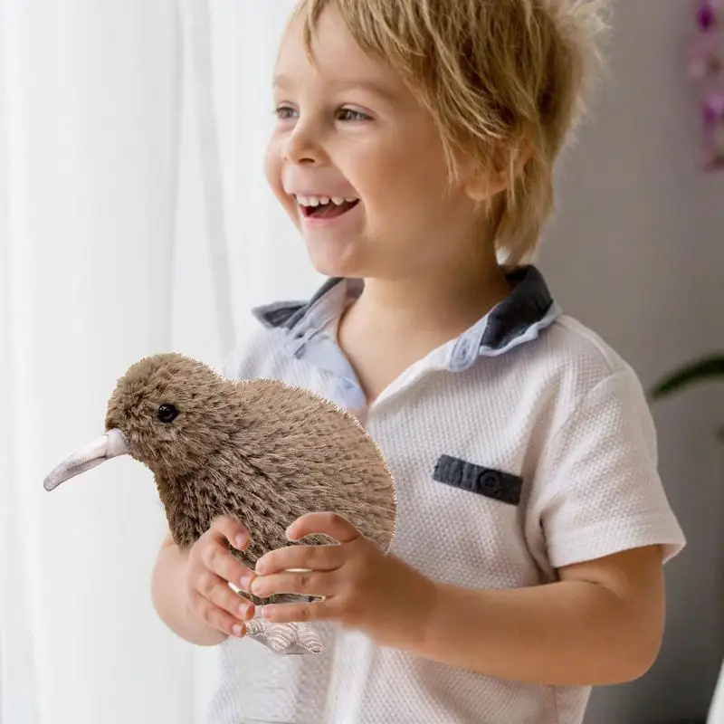 Kiwi Bird Plushies Animal Stuffed Butter, Cute Furry Plushie, Butter Simulation, Réaliste, Birders Toys for Kids, Design