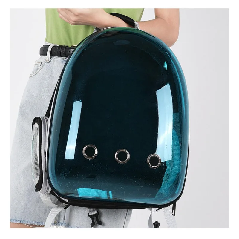 

Stylish Dog Pet Strap Backpack with Zipper Solid Pattern Full Size Plastic Material for Pets of All Sizes
