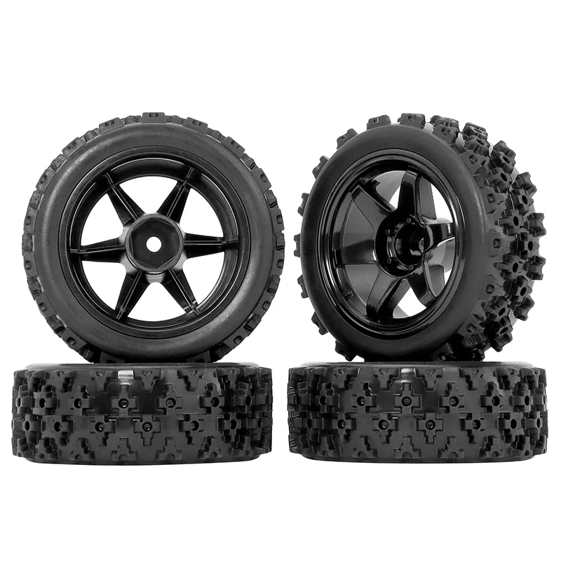 4PCS RC12mm Hex 1/12 1/14 1/16 1/18 RC Off Road Buggy Rally Wheels and Tires for Traxxas LaTrax Rally Wltoys 144001 124019 302e