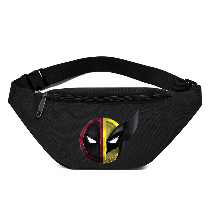 Deadpool & Wolverine Fanny Pack Men Women Marvels Action Figures Waist Bags Outdoor Sport Travel Belt Bag Cross Body Pouch Gift