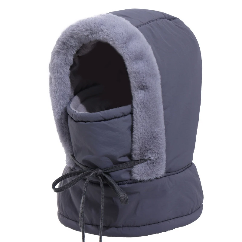 

Wind-Resistant Winter Face Cover Wind-Resistant Winter Fleece Hood Windproof Cold Weather Warm Running Hat For Cycling Skiing