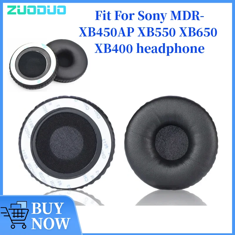 

ZUODUO Replacement Ear Pads Cushions for Sony MDR-XB450AP XB550 XB650 XB400 Headphone Soft Memory Foam Pads/Earpads