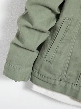 Men's Denim Jacket for Spring and Autumn. Green Coat. Fashionable, Trendy, Simple Style. For Daily Casual Wear. 6 Men's Denim Jacket for Spring and Autumn. Green Coat. Fashionable, Trendy, Simple Style. For Daily Casual Wear. 6