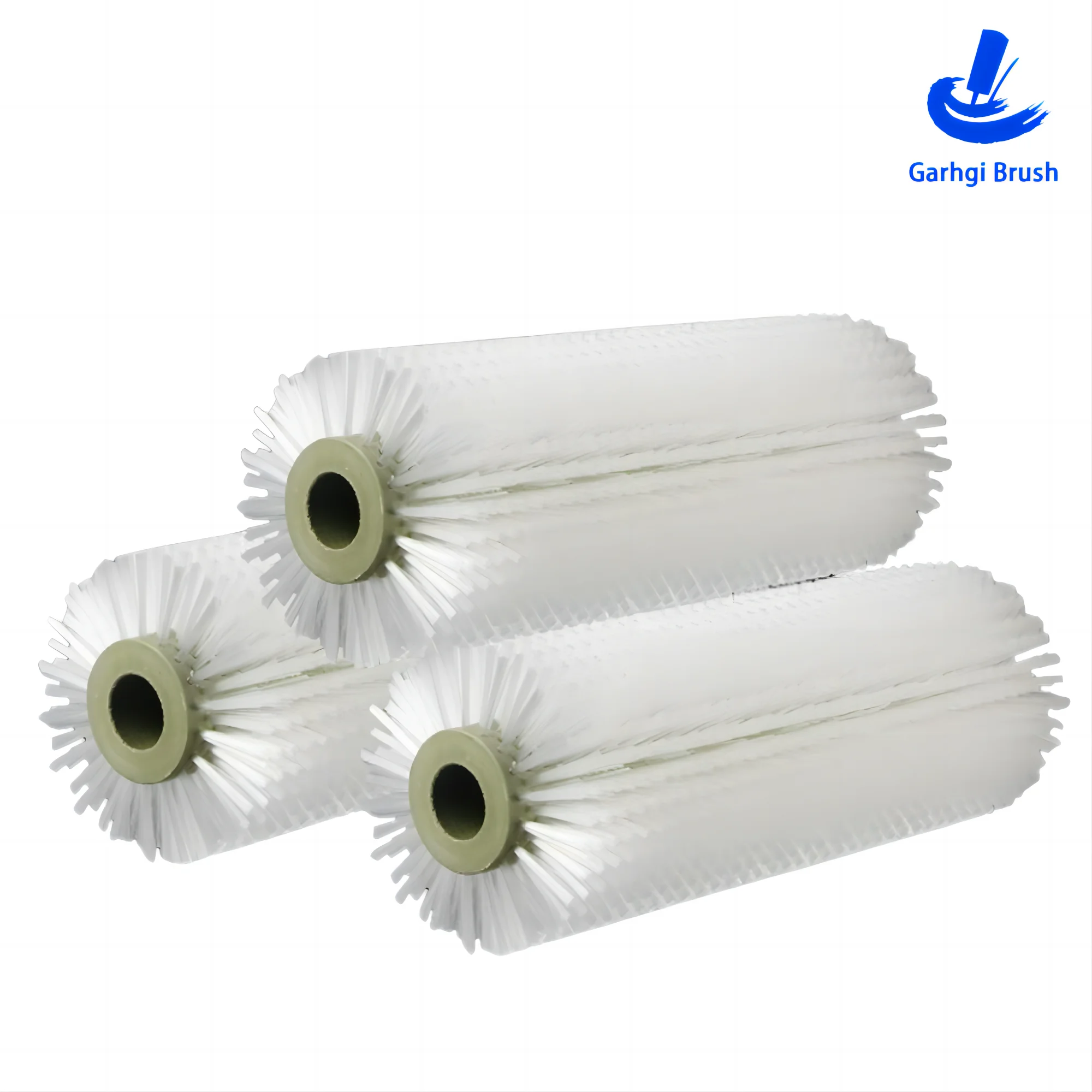 PA Nylon Industrial Roller Brush Rotary Wire Cleaning Dirt Pollutant Wash Machine Automotive Food Processing Glass Agriculture