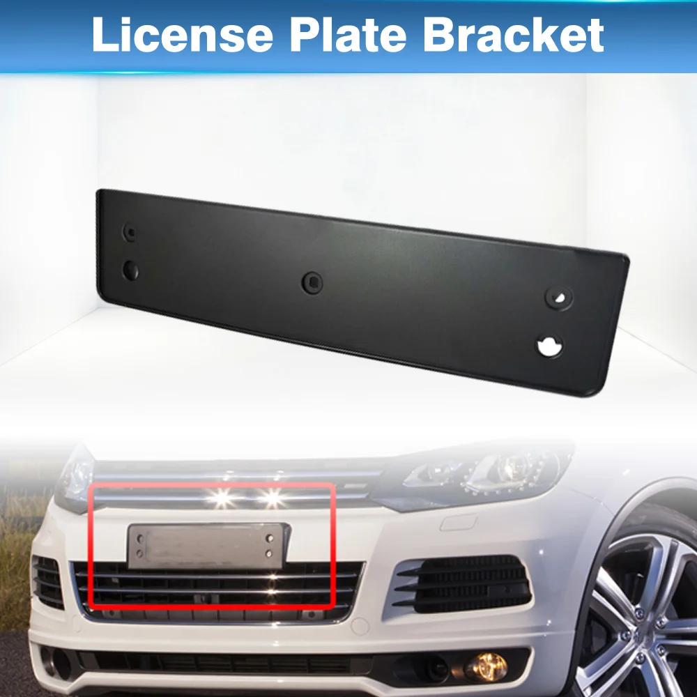 For VW Touareg 2011 2012 2013 2014 2015 Euro Version Only Car Front License Plate Bracket Plastic 7P6807287 7P6807287E - view 5