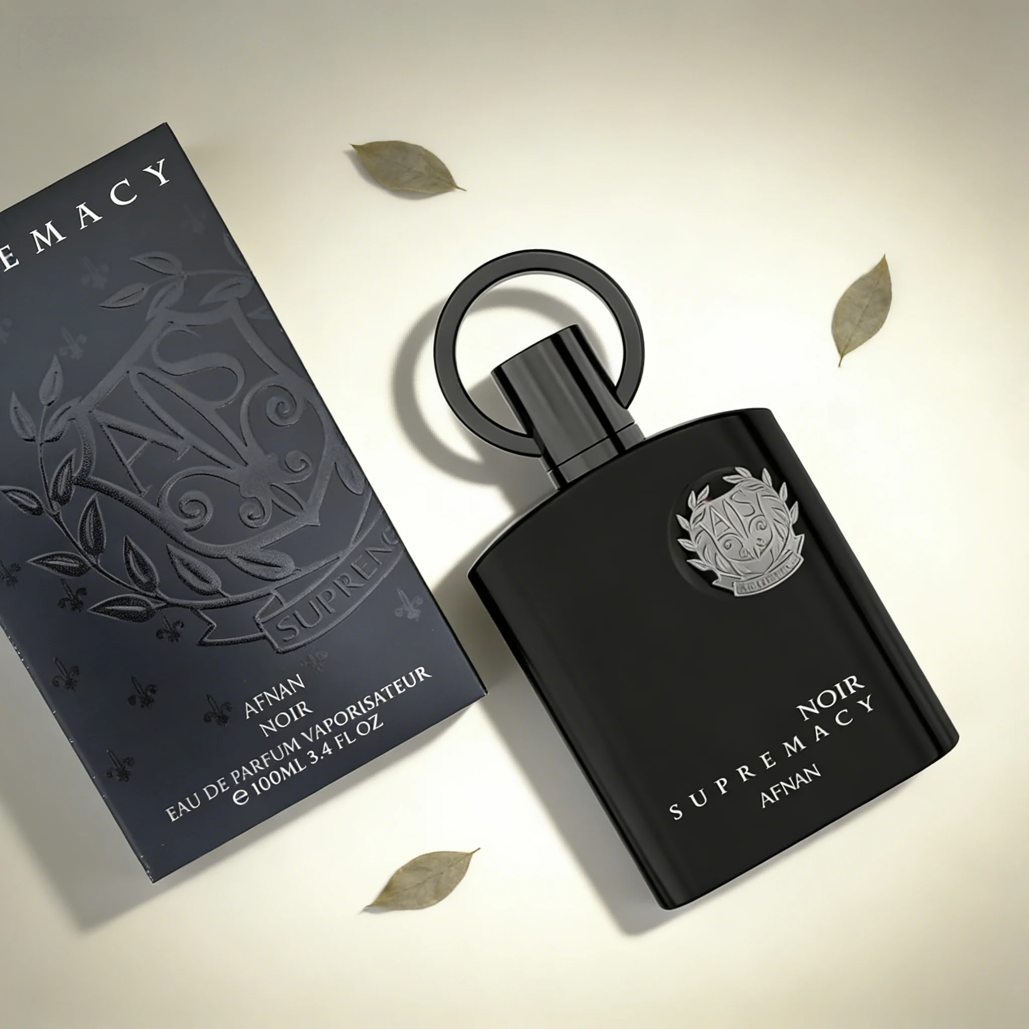 

Afnan Supremacy Noir Men's EDP 3.4oz, Bold Spicy Oriental Fragrance, Luxe All-Day Wear Scent