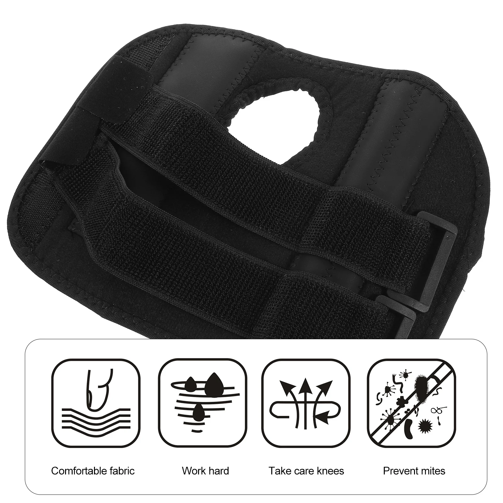 

2Pcs Elastic Wrist Brace Breathable Lightweight Support for Sports Injury Protection Wrist Guards Size L Black