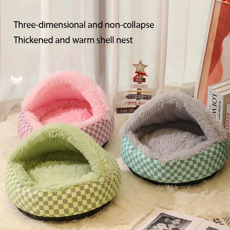 Pets Tent Cozy Cave Nest Cat House Deep Sleep Comfort In Winter Cat Bed Little Mat Basket Small Dog House Products