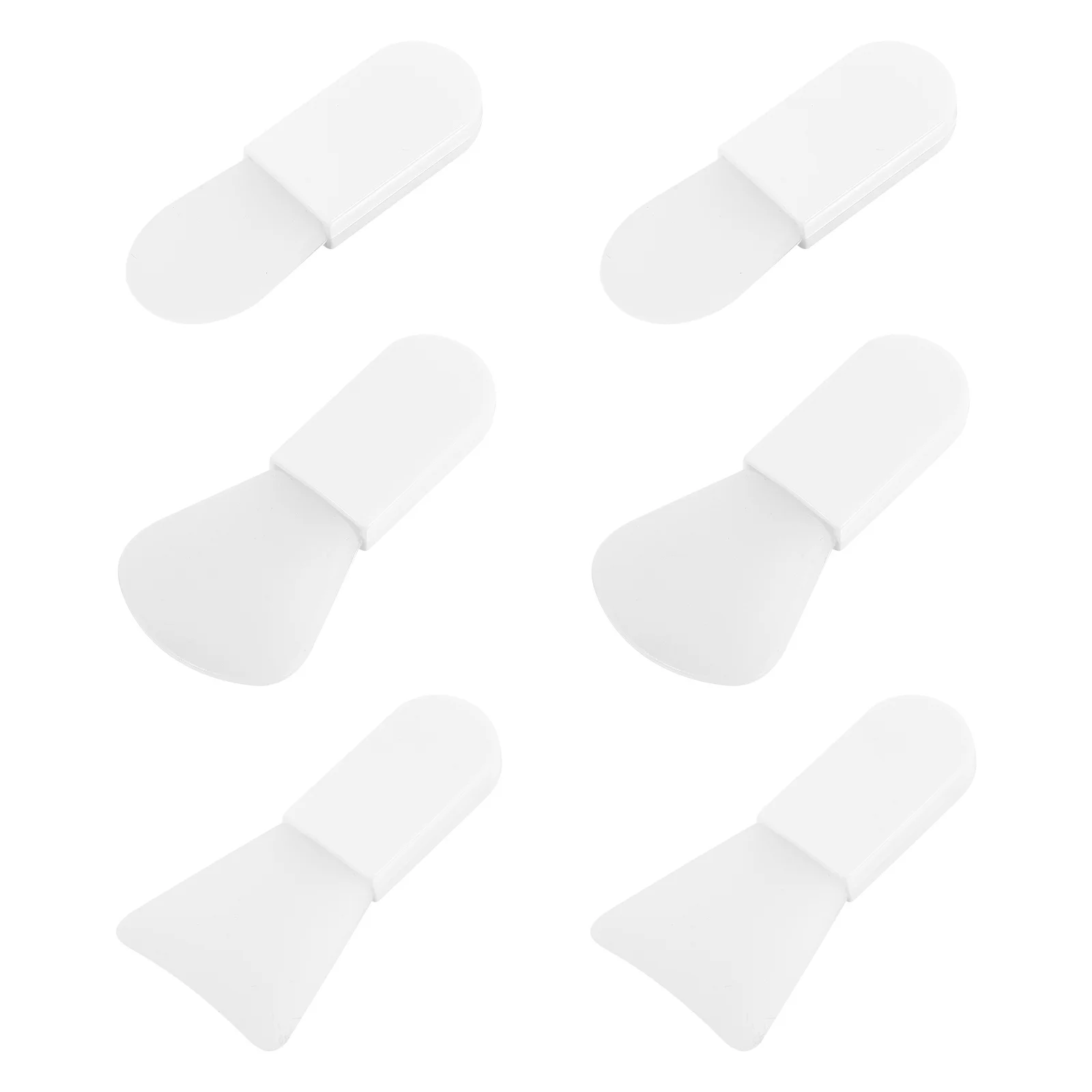 Mini cepillo para máscara, herramientas de silicona para crema de barro, cuidado facial duradero, aplicadores de agitación, limpieza, 6 uds.