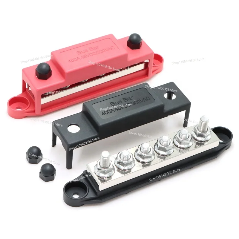 For 6-way 48 VDC 400A Copper Bus Automotive Terminal Block 5/16 