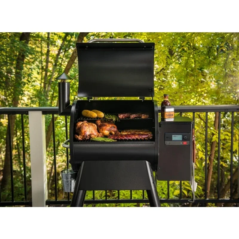 575 Electric Wood Pellet Grill and Smoker, 572 Square Inches Cook Area, 500 Degree Max Temperature,  6 in 1 BBQ Grill