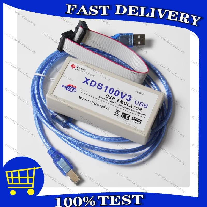 

XDS100V3 emulator TI DSP JTAG Debugger Replace xds100v2 Programmer for TI TMS320 ARM9 A8 download lineUSB2.0support ccs5/6/10/12