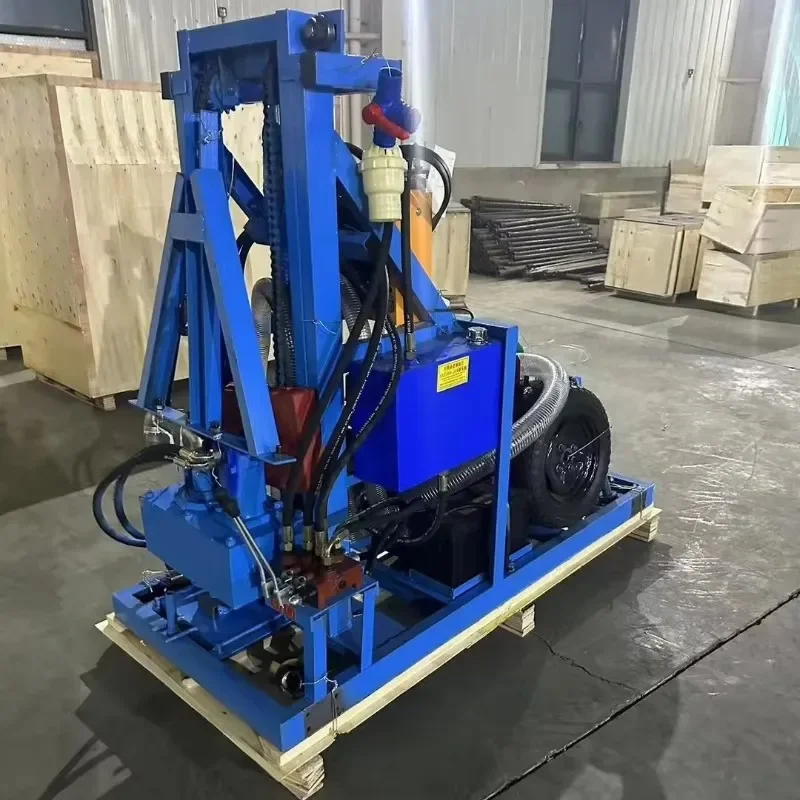 150 Meter Deep Diesel Hydraulic Borehole Drilling Rig Portable Water Well Drilling Rig Machine