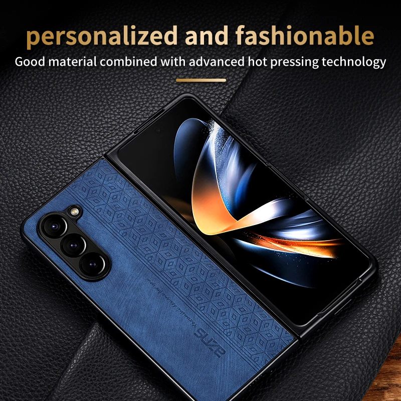 Funda para Samsung Galaxy Z Fold 8 Ultra, tipo flip de negocios, compatible con Galaxy Z Fold 8, 7, 6, 5, 4, 3, W25, W24, W23, W22, estilo retro 5