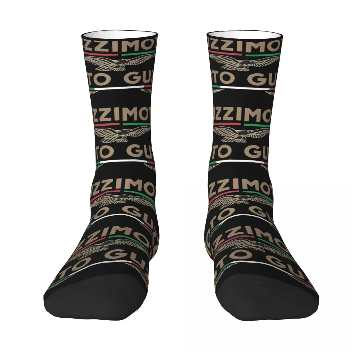 Moto G-Guzzi Socks Eagle Logo Harajuku Stockings Autumn Anti Skid Women Men Socks Medium Soft Design Running Sports Socks