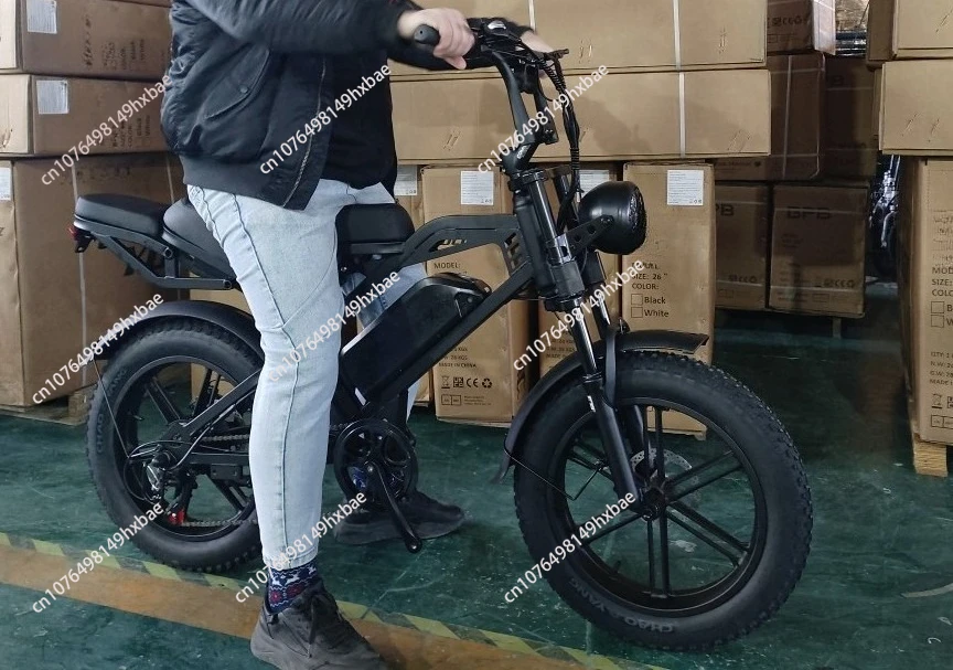 Electric beach snow 20 inch fat tire off-road new retro 520 lithium battery power bicycle