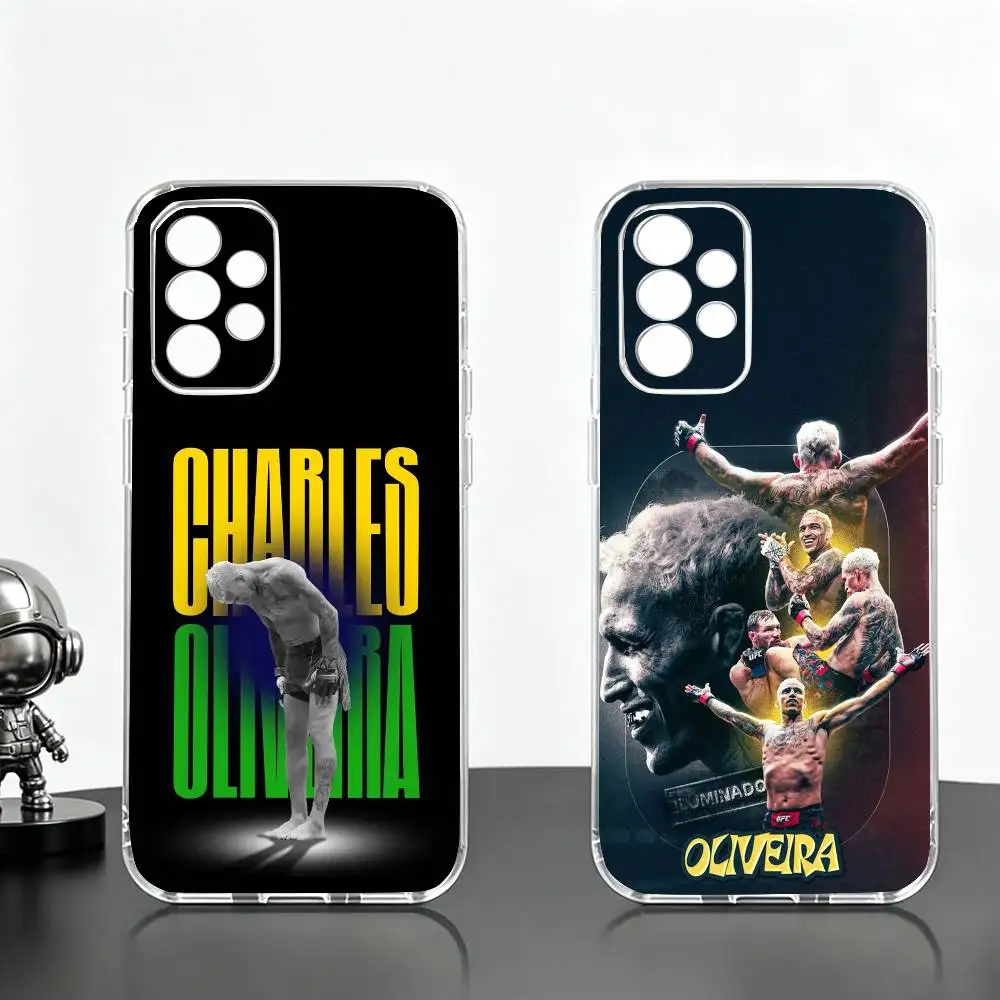 U-Ufc Charles Oliveira  Phone Case For Samsung S25,S24,S21,S22,S23,S30,Ultra,S20,Plus,Fe Transparent Cover