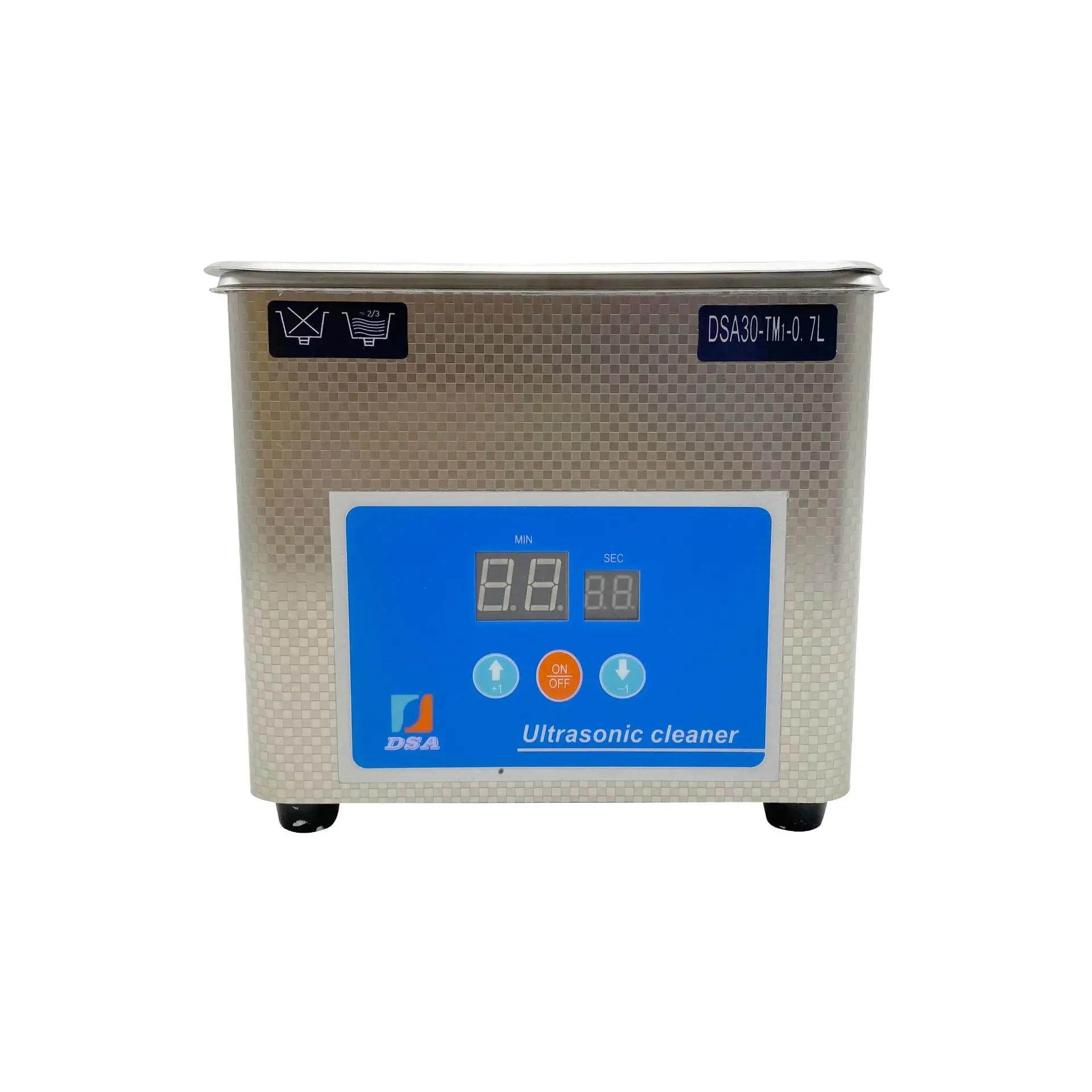 0.7L Digital Ultrasonic Cleaner 304 Stainless Steel Industry Heated Heater for jewelry