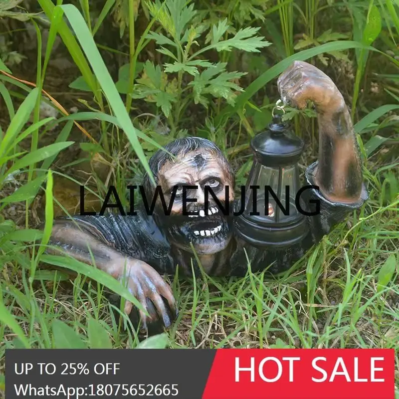 Garden Ornaments Zombie Lanterns Halloween Decorations Horror Room Decorations Sculptures