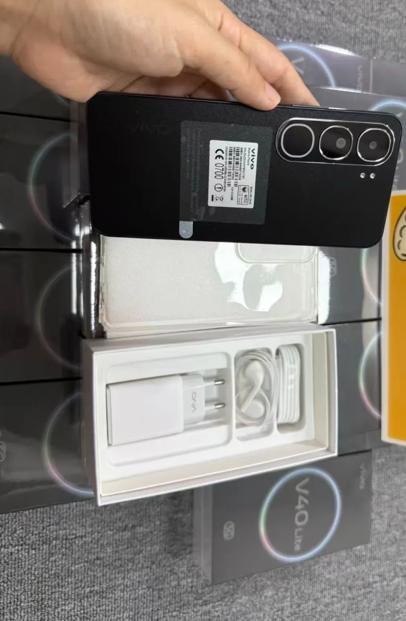 Смартфон VIVO V40 Lite, 6,78 дюйма, HD + дисплей, двойная камера 50 МП, 5000 мАч, большой аккумулятор, 44 Вт, быстрая зарядка мобильного телефона Android 14