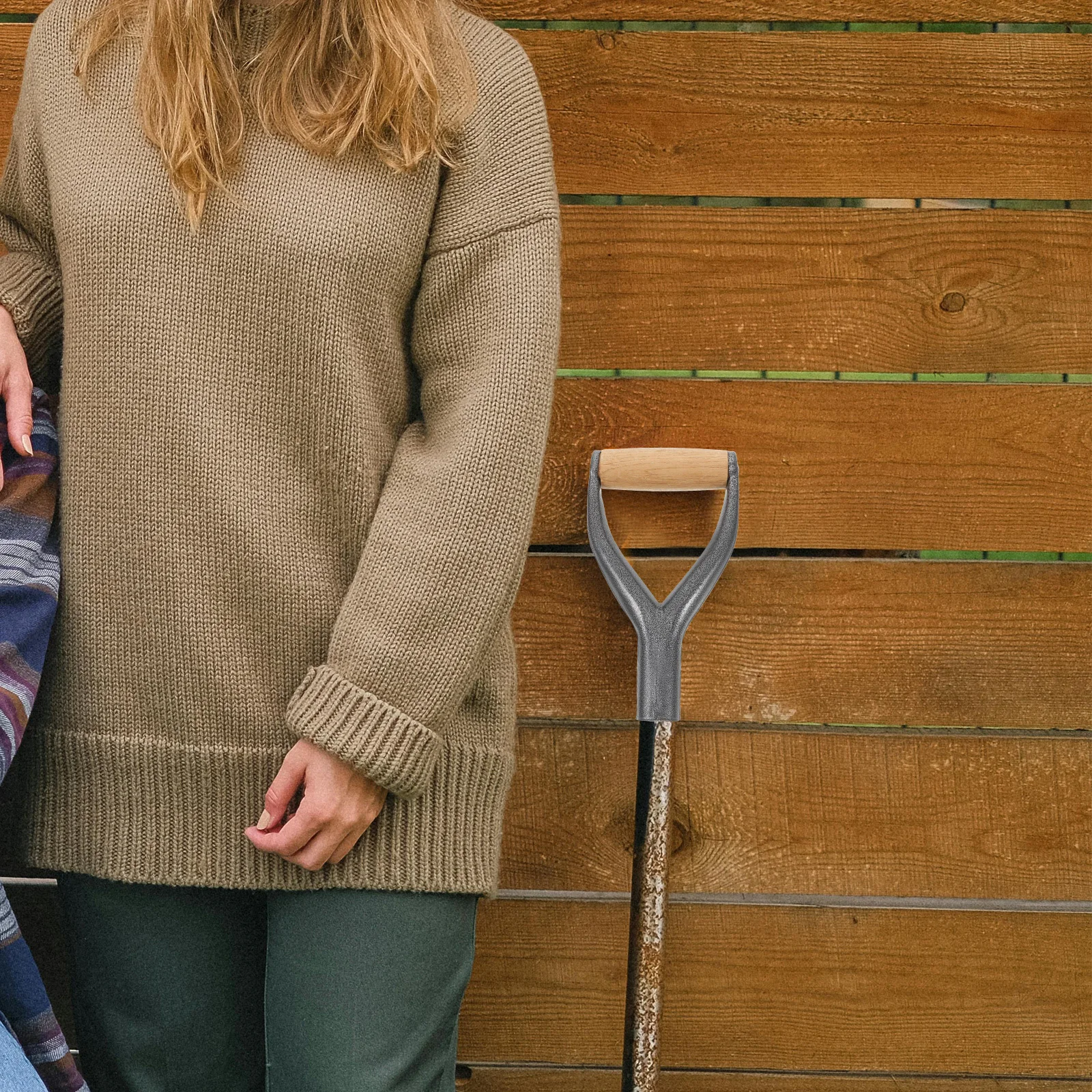 

Ergonomic Y Metal Shovel D Grips Reusable Handle for Tools Sturdy Replacement Accessories Metal Shovel Grips