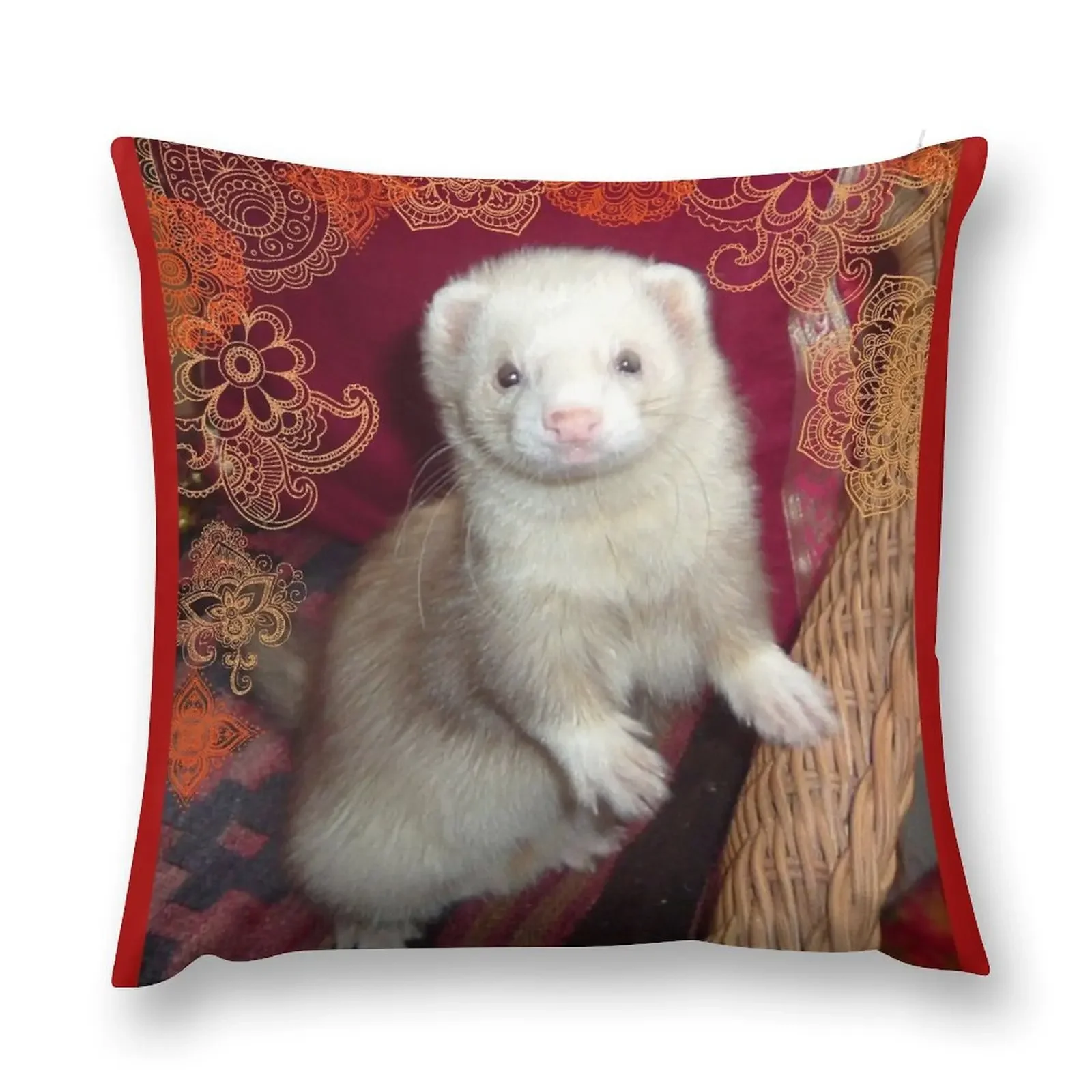 Ferret Love 3 Throw Pillow Ornamental Pillow Pillowcases For Pillows pillow