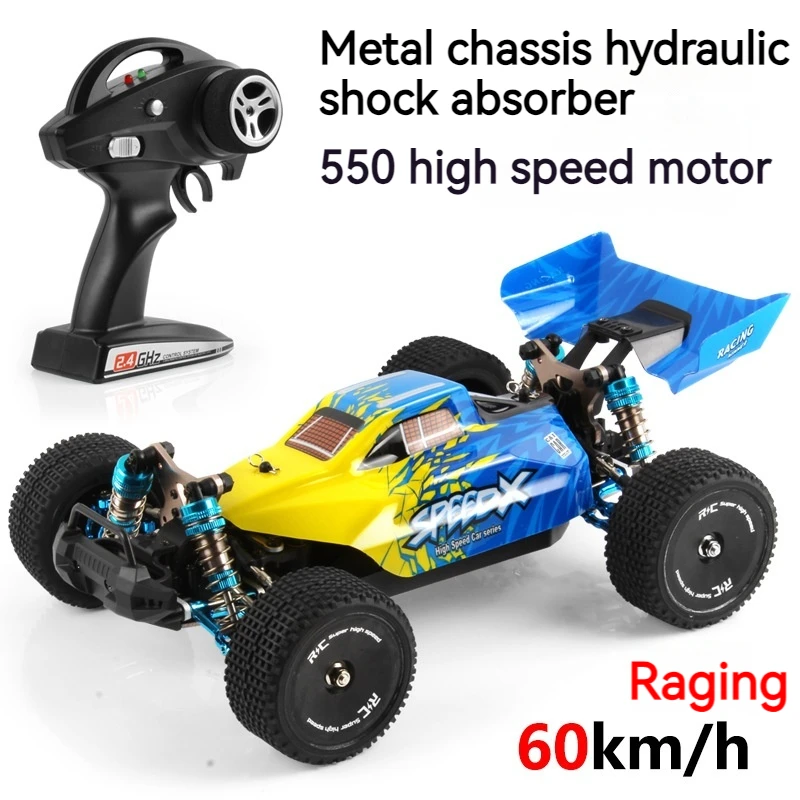 

1: 14 Large Brushless Motor Remote Control Racing Car 70km/H Metal Suspension Hydraulic Wireless Off-Road High-Speed Vehicle Toy