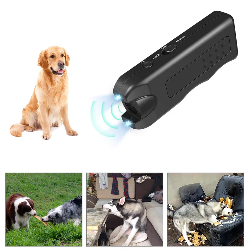 

Ultrasonic Dog Repeller Handheld Barking Stop Luminous Ultrasonic Dog Driver Sonic Dog Bark Deterrent Device Anti Bark Dog Silen