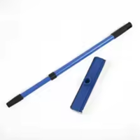 2 In 1 Telescopic Window Glass Cleaner Wiper Long Handle Sponge Brush Window Mop Squeegee Wiper Cleaning Tool