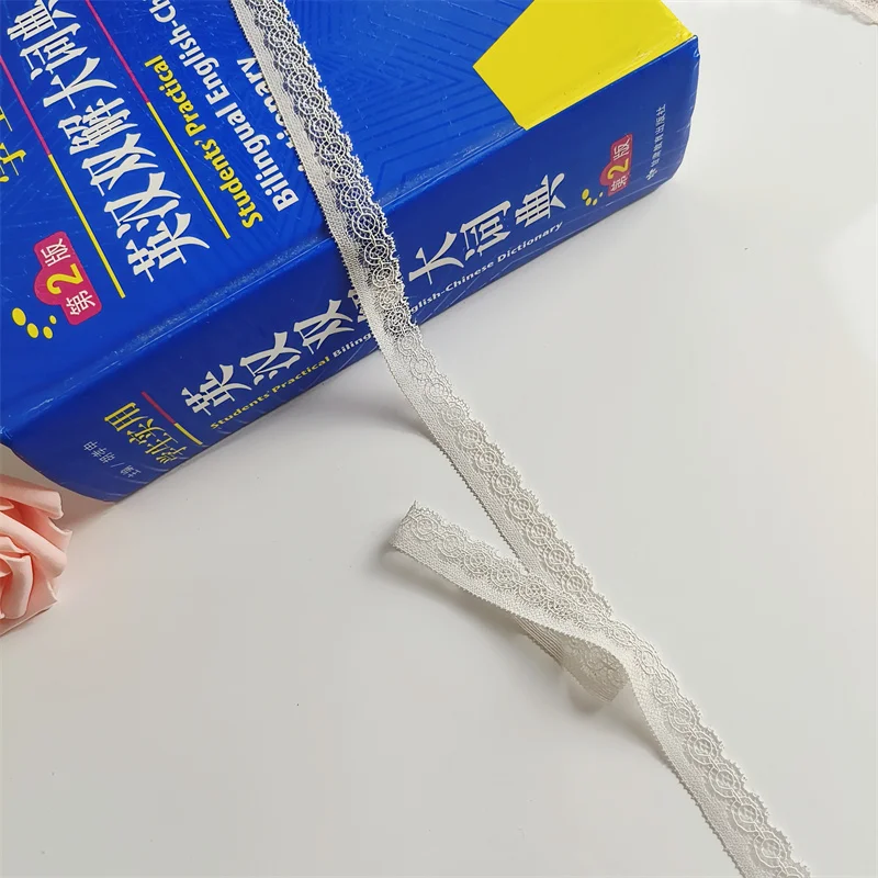 2023 1.5CM White Multicolored Cotton Lace DIY Clothing Edge Wrap Cotton Ribbon Tap e Cotton Material S1222