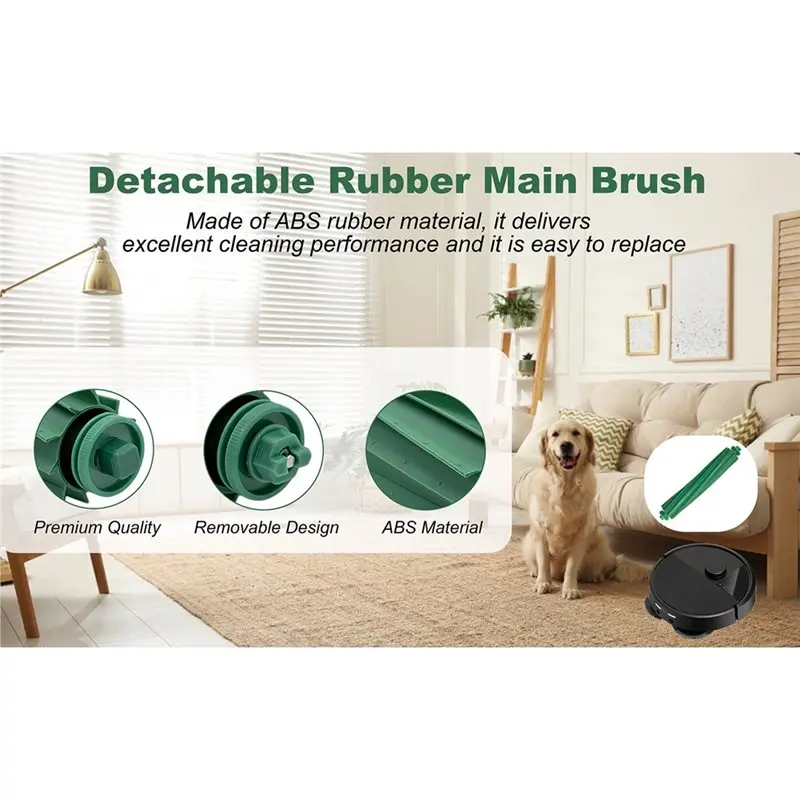 Kit de remplacement de la brosse principale AT28 pour iRobot Roomba 405/505 Combo 505X 205, lot de 3 brosses à rouleau en caoutchouc pour un nettoyage en profondeur.