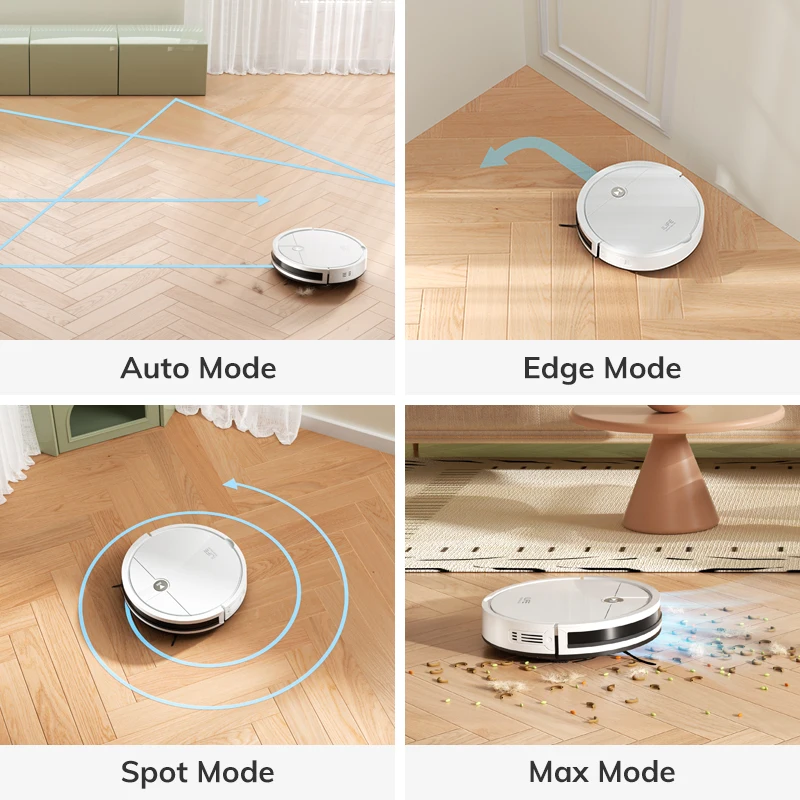 ﻿   مكنسة كهربائية روبوتية ILIFE V2، وقت تشغيل 120 دقيقة، مكنسة كهربائية روبوتية ذاتية الشحن، نحيفة وهادئة، مثالية لشعر الحيوانات الأليفة والأرضيات الصلبة