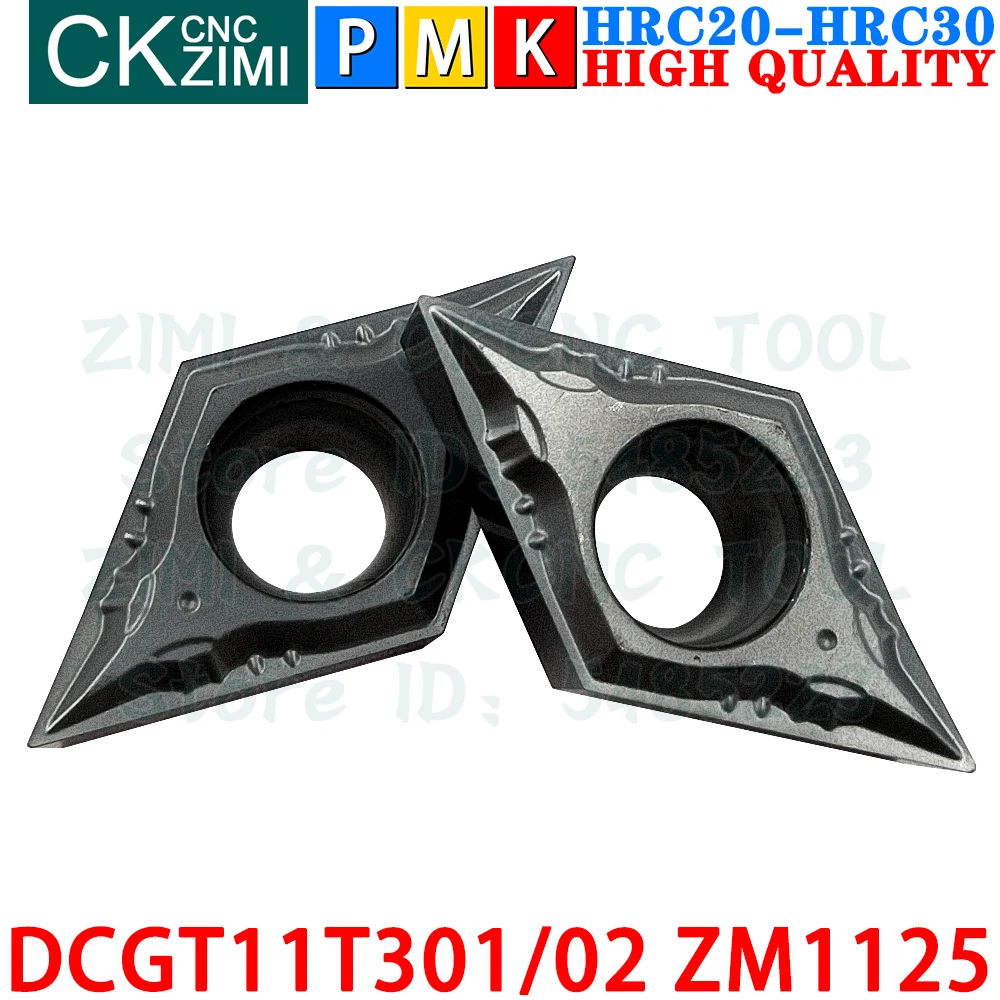 DCGT11T301 ZM1125 DCGT11T302 ZM1125 Inserti in carburo Lavorazioni meccaniche di precisione Utensili per inserti per tornitura esterna Tornio meccanico per metalli DCMT11T3 DCMT 11T3 CNC Utensili da taglio