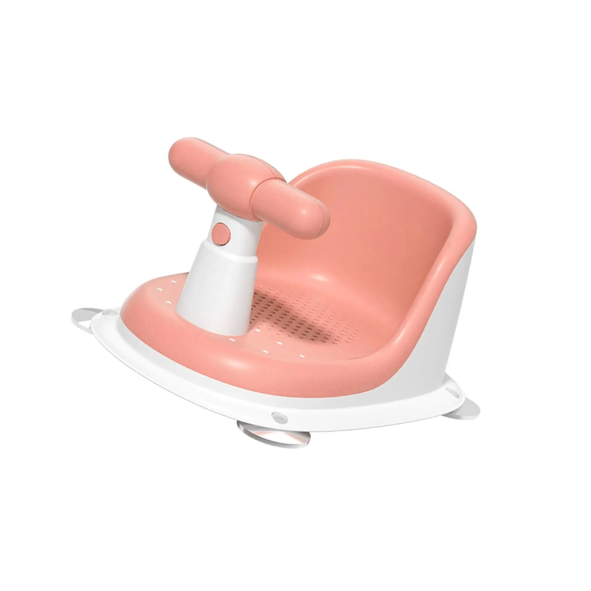 Baby Bath Seat Sit up Bathing Safety Suction for Baby Bathing 6-18 Months Pink