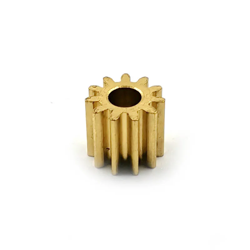 0.75M 11T OD=9.75mm Copper Gear 11 Teeth 3.98mm Hole Brass Pinion Motor Accessories 114A
