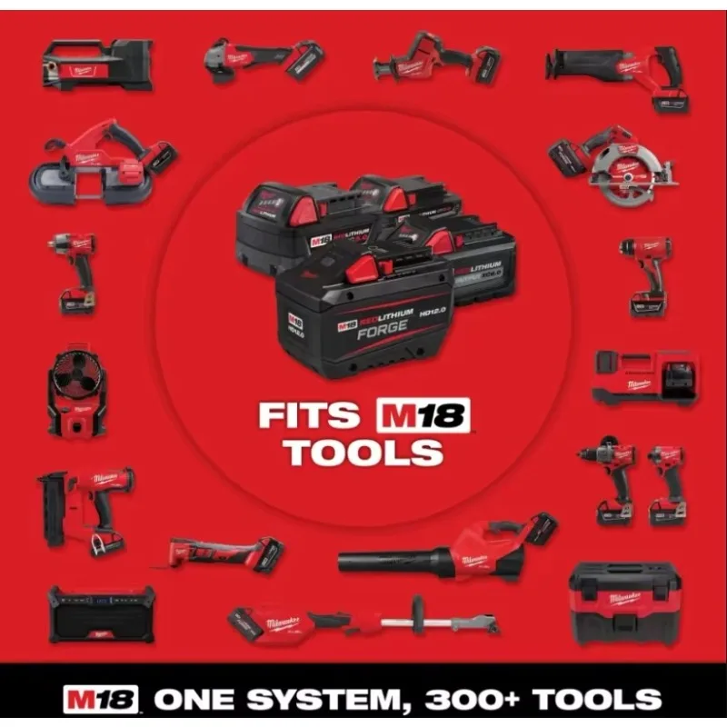 Original Milwaukee M18 NEW FORGE XC6.0 Battery, Compatible 2864-20,2860-20,48-11-1861 High Performance M18 Power Tools Battery - view 6