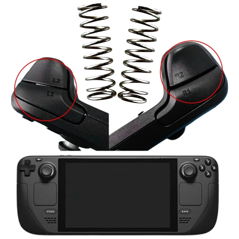 갑판 Dropship에 대 한 2Pcs 금속 봄 교체 봄 게임 콘솔 단추 봄 게임 패드 수리 부품