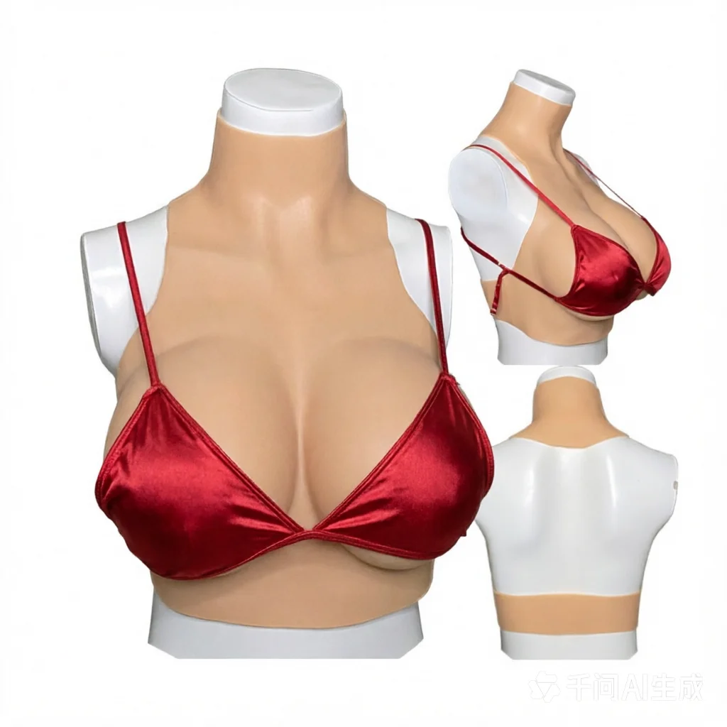 Huge Plump Soft Silicone Breast Forms for Crossdresser Transgender Cosplay Party Live Streaming Shake Enhance Fake Busts