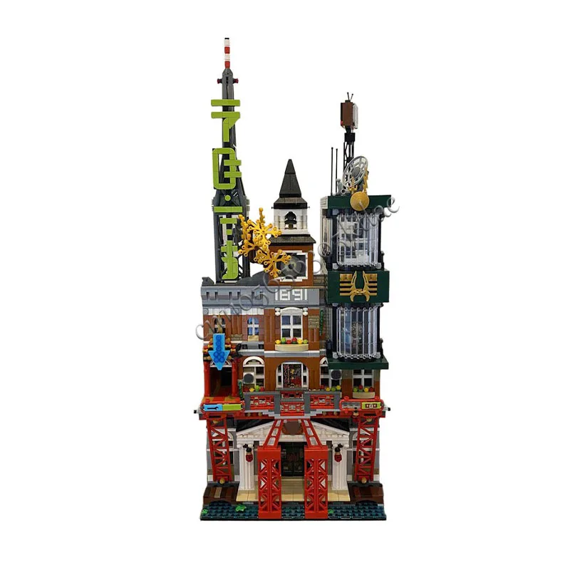 حار 4036 قطعة محطة تلفزيون متعددة الوظائف بنة نموذج بازل للأطفال التجمع اللبنات مهرجان عيد ميلاد هدية #2