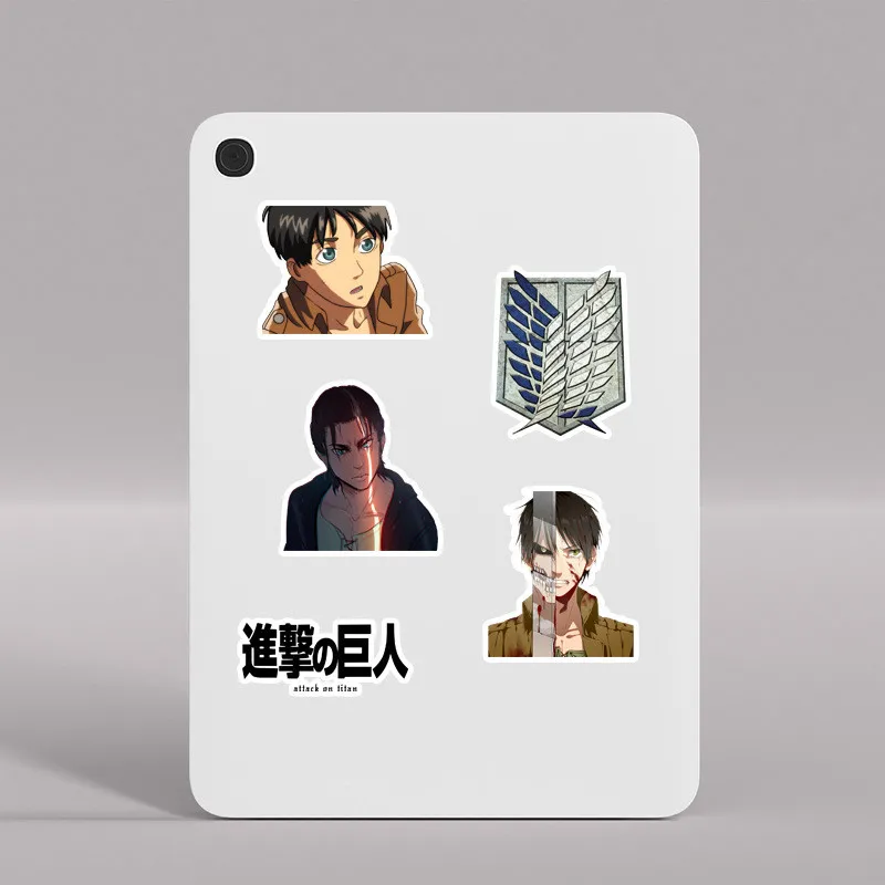 50PCS Anime Attack on Titan Graffiti Stickers for Bicycle Hand Account Pencil Case Decals