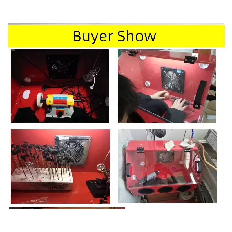 

NEWNew Dust Box Grinding Polishing Sandblasting Dust Box Lab Equipment Polishing Grinding Engraving Dust Proof Cover